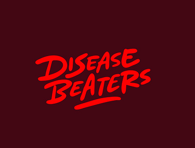 Disease Beaters clientwork coronavirus custom lettering disease hand drawn handlettering ill itsjerryokolo jerryokolo logo designer logotype logotypedesign procreate typography