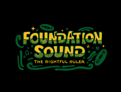 Foundation Sound artist aztec clientwork custom lettering hand drawn itsjerryokolo jamaica jerryokolo lettering logo designer logotype music procreate reggae sassafrass sound typography