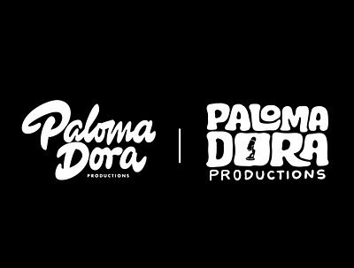 Paloma Dora Productions black custom lettering hand drawn handlettering itsjerryokolo jerryokolo logo designer logotype logotype designer podcast podcast art podcast logo podcasting procreate stickermule typography