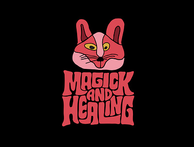 Magick and Healing clientwork fox hand drawn handlettering healing itsjerryokolo jerryokolo logo designer logodesign logotype magic magical meditation procreate psychic spiritual typography wellness witch witchcraft