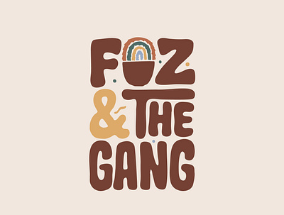 Foz and the Gang clientwork clothing clothing brand custom lettering ecommerce ecommerce shop fur hand drawn handlettering jerryokolo lettering logo designer logodesign logotype procreate sweater typography