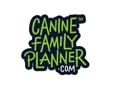 Canine Family Planner client work clientwork hand drawn lettering logo logo designer logodesign logotype procreate typography