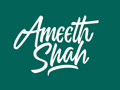 Ameeth Shah client work custom lettering hand drawn handlettering lettering logo logo designer logotype procreate typography