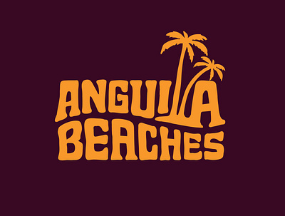 Anguilla Beaches anguilla beach clientwork custom lettering digitalart hand drawn handlettering illustration lettering logodesign logodesigner logotype procreate resort summer tourism tourist typography