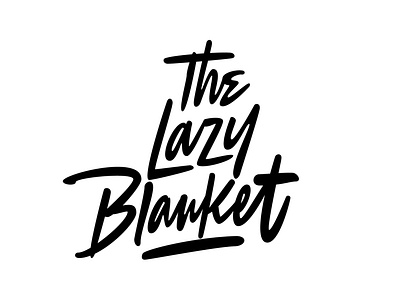The Lazy Blanket brush lettering brushpen clientwork custom lettering hand drawn handlettering lettering logo logo designer logotype designer procreate typography