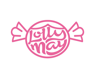 Lolly May candy clientwork digitalart hand drawn hand drawn type handlettering lettering logo logo designer logotype logotype designer procreate sweets typography