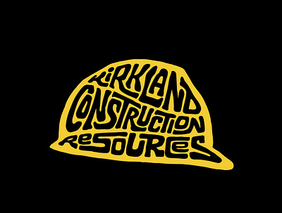Kirkland Construction Resources clientwork construction construction logo custom lettering hand drawn handlettering logo logo designer logodesign logotype logotype designer procreate typography