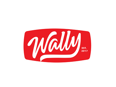 Wally badge logo clientwork clothing brand custom lettering hand drawn handlettering lettering logo designer logodesign logotype procreate typography typography design