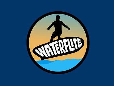 Waterflite clientwork design digitalart hand drawn handlettering hydrofoil logo designer logodesign logotype logotypedesign procreate surf surfboard surfing typography