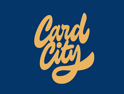 Card City baseball cards clientwork collectibles custom lettering hand drawn handlettering jerryokolo lettering logo designer logodesign logotype procreate sportcards sports logo typography