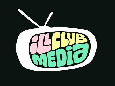 Ill Club Media clientwork custom lettering design hand drawn handlettering itsjerryokolo jerryokolo lettering logodesign logotype logotype designer media procreate television tv typography youtube youtuber