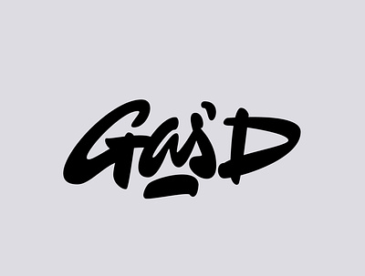 Gas'D clientwork clothing custom lettering ecommerce hand drawn handlettering jerryokolo logo logodesign logotype logotype designer procreate shopify typography