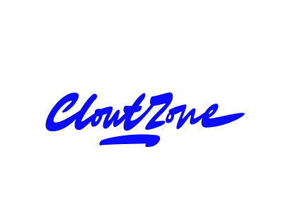 Clout Zone brushscript clientwork custom lettering hand drawn handlettering jerryokolo logo designer logodesign logotype designer logotypedesign procreate typography