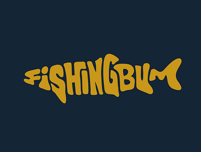 Fishingbum clientwork custom lettering fish fish logo fishing fishing logo handlettering itsjerryokolo jerryokolo lettering logo designer logodesign logotype logotype designer procreate typography