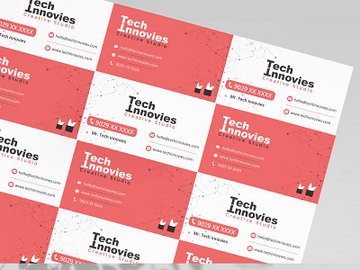 Visiting card of Tech Innovies branding business card design design art digital card graphic design promotion vector visiting card