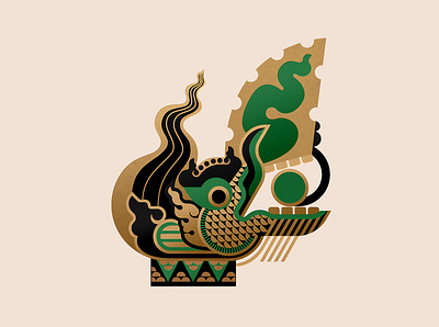 Dragon of the Ly Dynasty - Rồng thời Lý dragon graphicdesgin illustration logo symbol tonbui vietnam