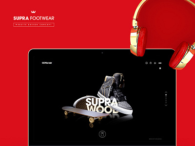 Supra Footwear shoe sneaker ui ux website