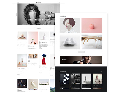 Hypemag Final art clean landing page magazine minimalist typography ui ux