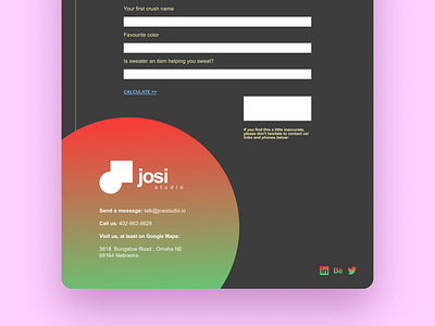 Josi Studio Landing Page design landing page ui web website