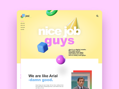 Josi Studio Landing Page