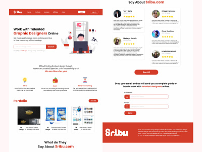 Landing Page Sribu.com design landing page sribu ui ui design web design