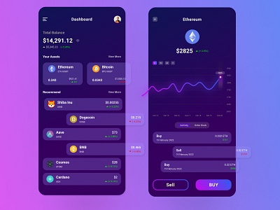Cryptocurrency Apps crypto cryptocurrency mobile apps mobile design trading ui ui design uiux