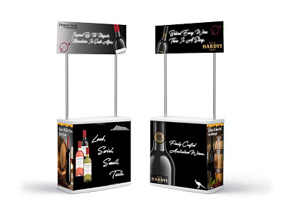 Wine Fare Stands branding fare wine stand