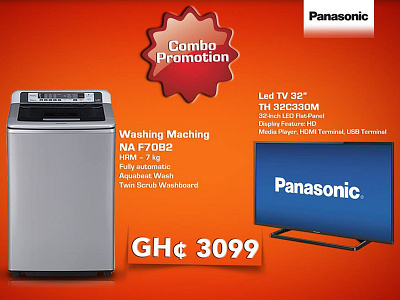 Panasonic Ghana advertising billboard design publicity design social media design