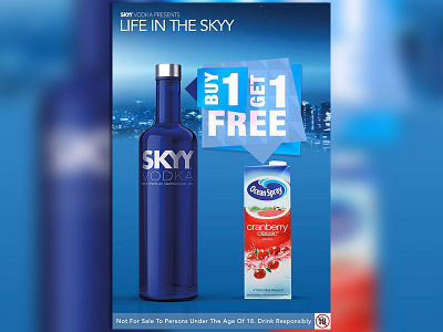 Skyy Vodka Classic advertising design illustration publicity design socialmedia