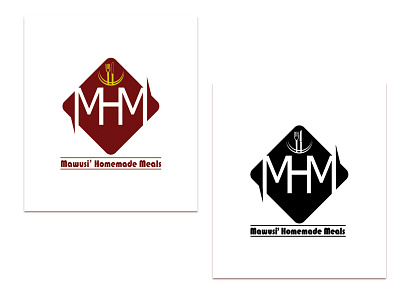 MHM Logo advertising branding design illustration logo publicity design