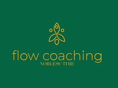 Flow Coaching & Nobless Time brand design brand identity branding branding design clean design flat graphic design logo minimal