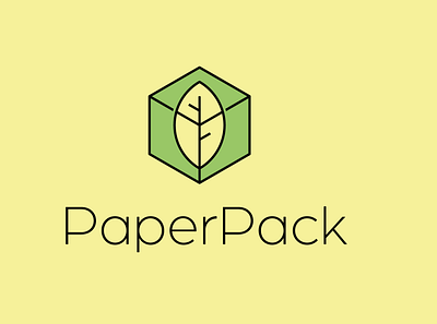 PaperPack brand design brand identity branding branding design clean design flat graphic design logo minimal