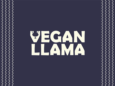 Vegan Llama brand design brand identity branding flat graphic design icon llama logodesign logodesigner minimal pattern vegan