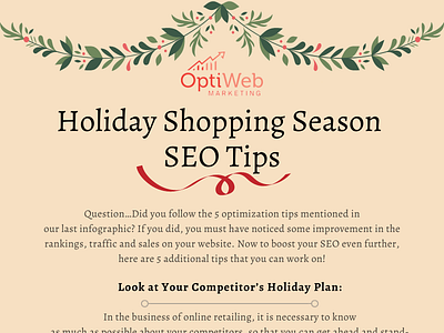 Next 5 Holiday Shopping Season SEO Tips - OptiWeb Marketing canada digital marketing digital marketing agency seo seo agency seo company seo services