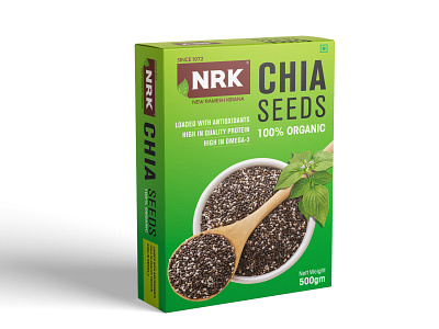 Chia Seeds concept design food package organic food packaging