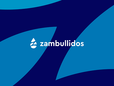Zambullidos Logo blue brand branding business company design dive drop identity logo luxury minimal ollerweb sport water