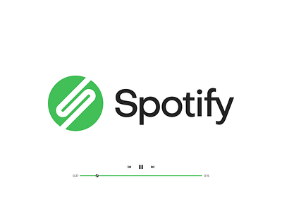 Spotify Logo Redesign brand branding business company concept design green grey identity letter logo luxury minimal music new ollerweb redesign s spotify