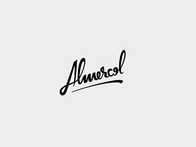 Almercol branding calligraphy codoro studio graphic design design hand lettering logo typography