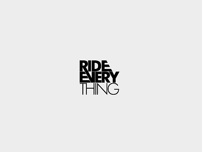 Ride Everything branding calligraphy codoro studio graphic design design logo typography