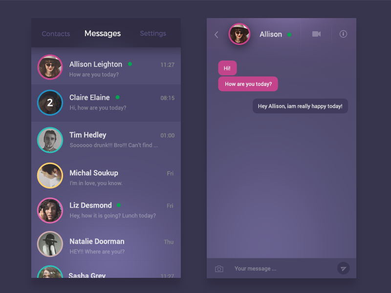 Direct Messaging - Daily UI 13