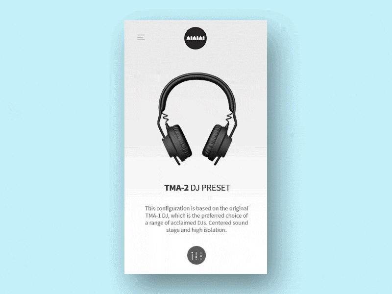 Pop up concept aiaiai android app concept dailyui headphones ios mobile principle prototype ui ux