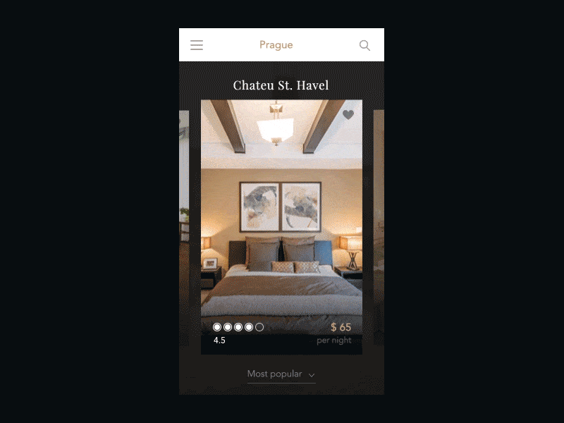 Hotel booking concept