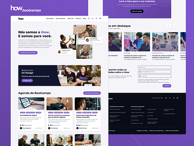 Site - How Bootcamps bootcamp courses edtech education educação escola site startup ui user interface ux design website