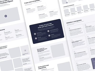 Site How Bootcamps - Wireframes courses edtech education educação figma prototipe protótipo site ui ui design web site wireframe