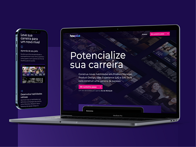 Landing page How Plus education educação figma landing page prototipe protótipo site ui ui design