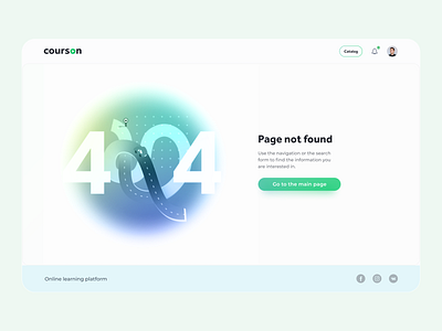 404 – Error page with Illustration 404 design error ui ux