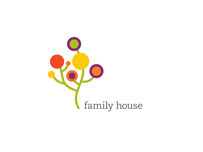 Family House Logo branding identity illustration logo nonprofit