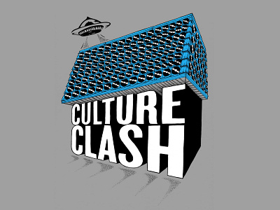 Culture Clash Record Roof Illustration illustration record store records roof vinyl