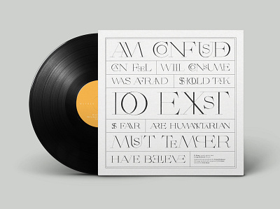 Album Cover Design album artwork album cover illustration packaging record typography vinyl