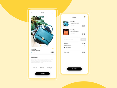 E-commerce Mobile App : Bags Online Store